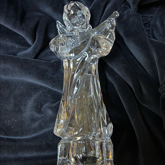 Mikasa Crystal Angel Playing the Mandolin. 8” Tall, Made in Germany - Picture 1 of 8